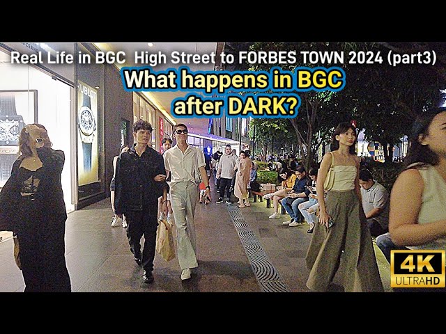 What Happens in BGC after DARK? Exploring a RICH SIDE of the Philippines? | BGC FORBES TOWN Walk