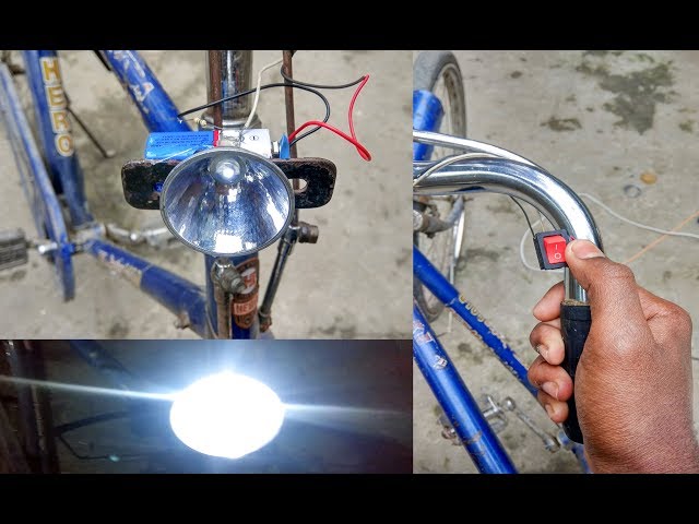 how to make headlight for cycle at home