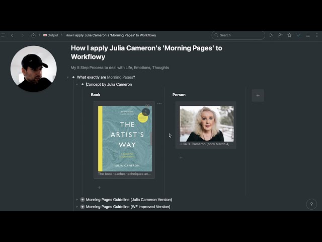 Julia Cameron's Morning Pages in Workflowy - Simple 5 Step Process [+ Guide]