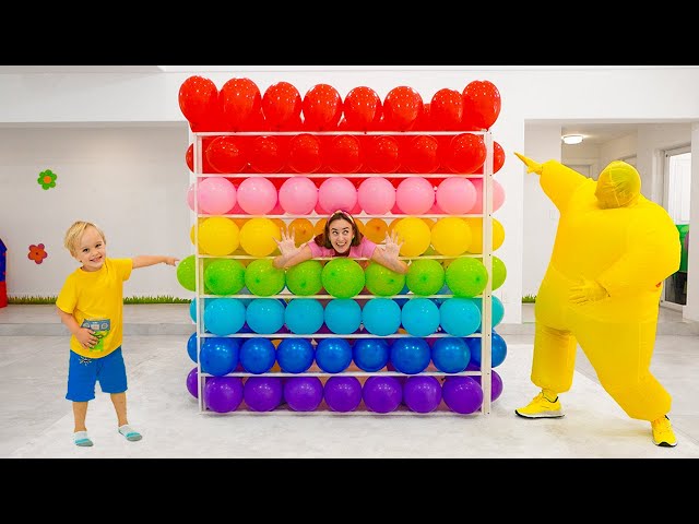 Luftballons, Würfel und andere lustige Herausforderungen für Kinder mit Chris und Mama