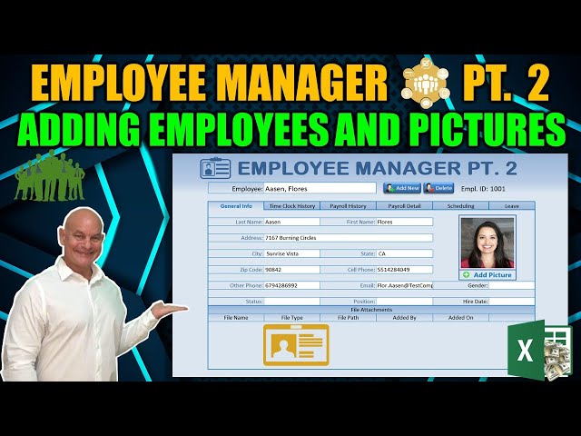 Learn How To Load Employees & Pictures with this Excel Employee Manager [Part 2]