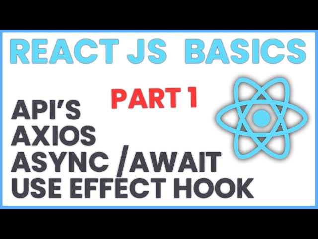 React JS Workshop Day 4 [PART 1] | useEffect hook, api, axios and async/await | Roadside Coder