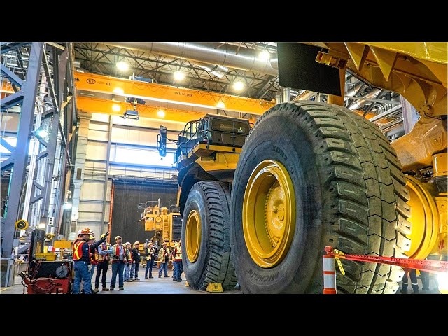 CAT Biggest Mining Trucks Production - Caterpillar dump truck factory.
