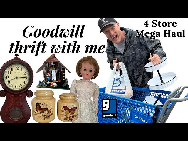 Thrift With Me at 4 Stores Home Decor Mega Haul! - We Scored Thrifting at Goodwill -