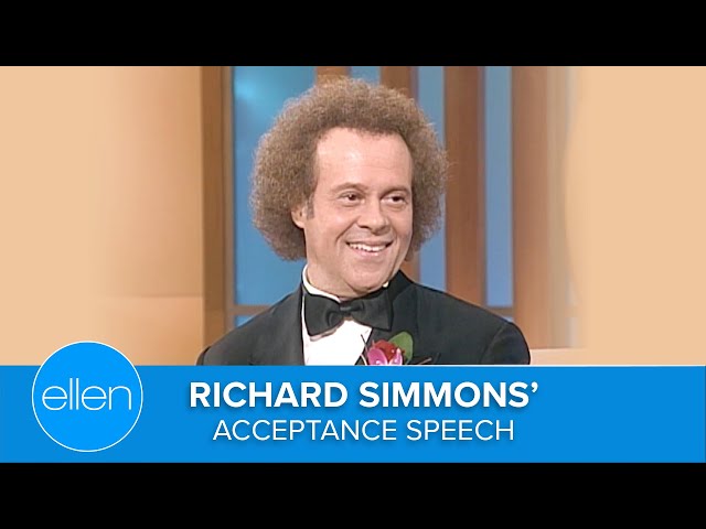 Richard Simmons Gives His Acceptance Speech