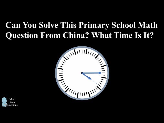 Homework In China - What Time Is It?