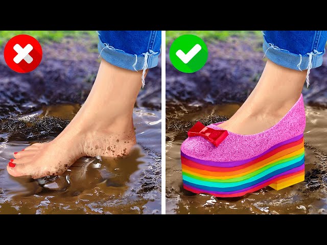 HOW TO LOOK COOL IN ANY SITUATION | Trendy Clothing Hacks, Shoe Tricks And Fashion Tips