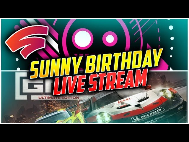 Stadia Community Live Birthday Stream! 5 Game Giveaways TO YOU! 40 Car Grid Races