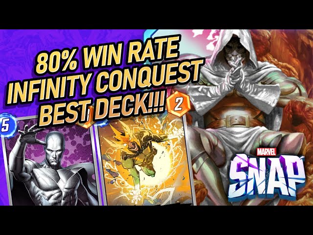 80% Win Rate Deck Is The BEST For Marvel Snap Infinity Conquest This Season!