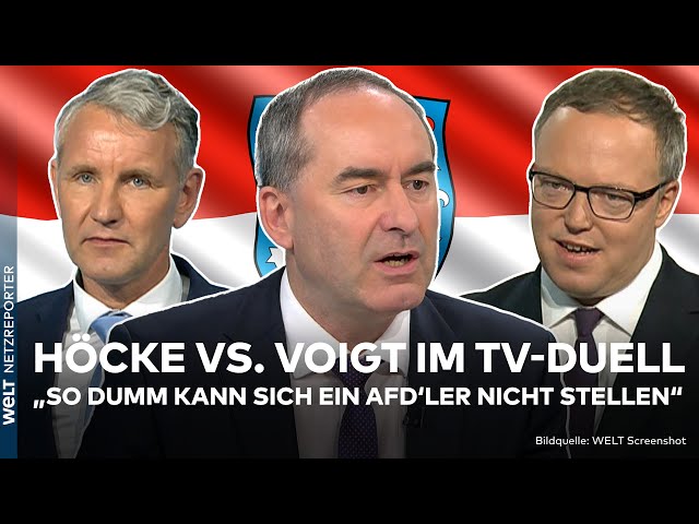 THÜRINGEN-WAHL: Showdown bei WELT! Höcke und Voigt liefern sich TV-Duell! So reagiert Deutschland