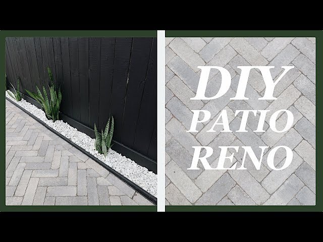 DIY Herringbone Pattern Paver Patio Renovation | Home Improvement