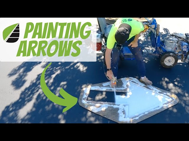 HOW TO REPAINT ARROWS IN YOUR PARKING LOT #relaxing