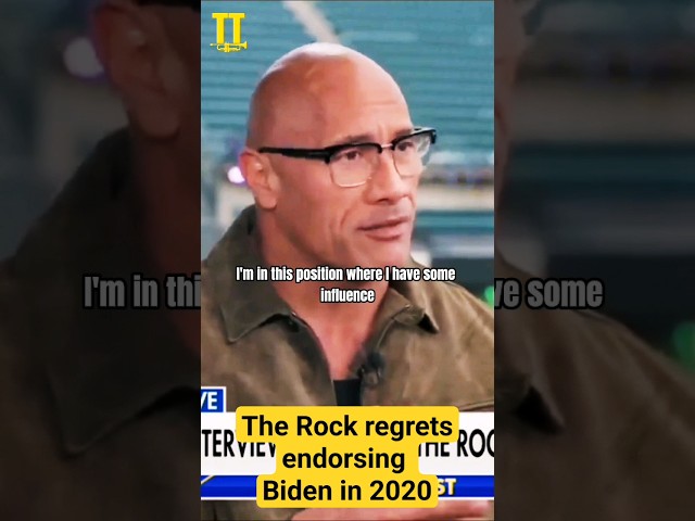 The Rock regrets endorsing Biden in 2020