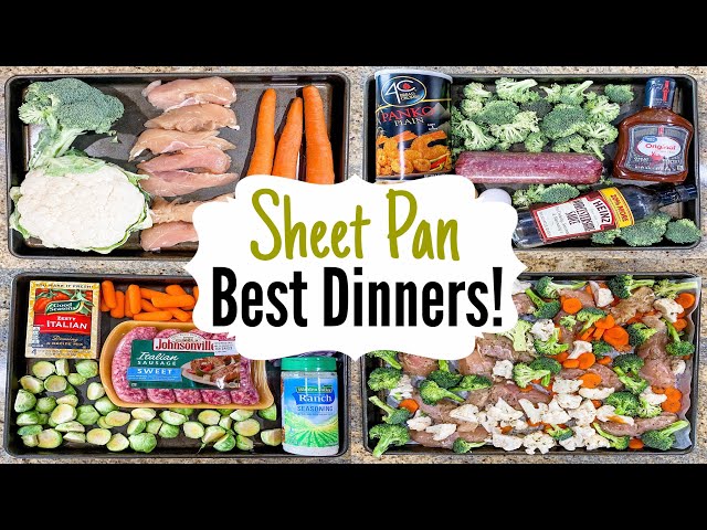 5 Cheap & Fancy Sheet Pan Dinners | The QUICKEST Easy One-Pan Meals! | Julia Pacheco