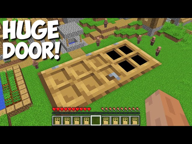 What is BEHIND this HUGE DOOR in Minecraft ? BIGGEST DOOR !