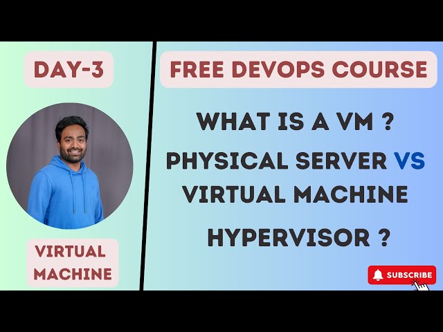 Day-3 | Virtual Machines Part-1 | Free DevOps Course | 45 days | #devopscourse #2023 #learning #vm