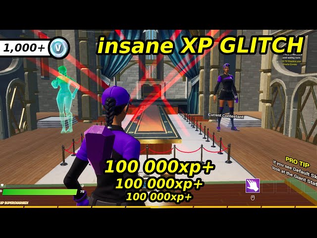 NEW WORKING XP GLITCH IN CREATIVE (GET 100,000 XP PER MINUTE)