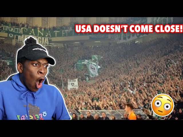 American Reacts to Basketball Fans and Atmosphere USA vs Europe