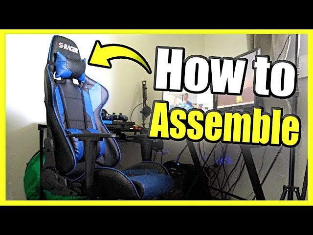 How to Assemble Homall S-Racer Gaming Office Chair (Steps 1 thru 13)