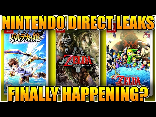 New Zelda & Nintendo Direct Leaks Twilight Princess HD, Metroid Prime HD, Wind Waker HD, Kid Icarus