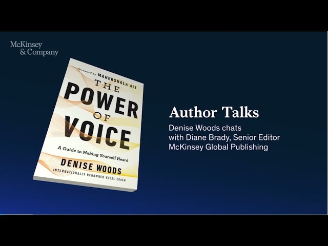 Author Talks: Denise Woods on the power of voice