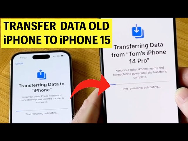How to Transfer Data from old iPhone to iPhone 15 / 15 Pro