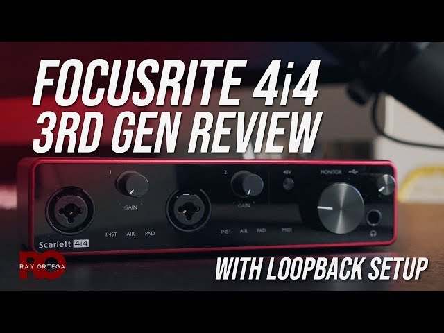 Focusrite Scarlett 4i4 (3rd Gen) Review & Loopback Setup