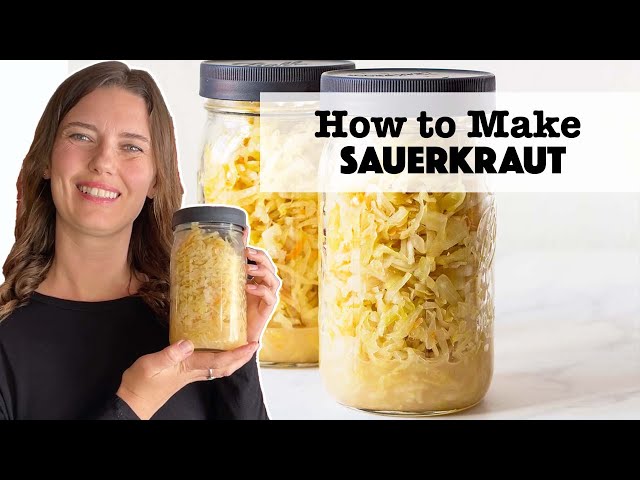 How to Make Sauerkraut - one of the easiest homemade fermented foods