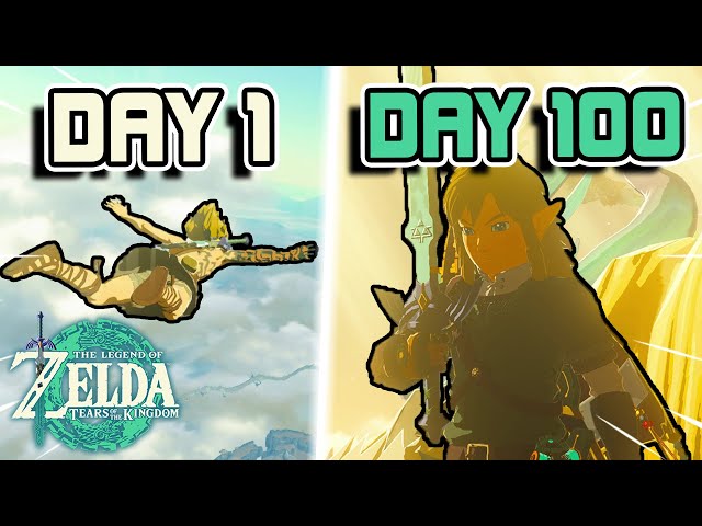 I Spent 100 days in The Legend of Zelda Tears of the Kingdom! Here's what Happened! TOTK