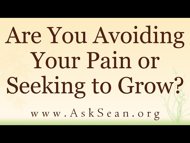 Are You Avoiding Your Pain or Seeking to Grow?