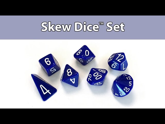 Skew dice set