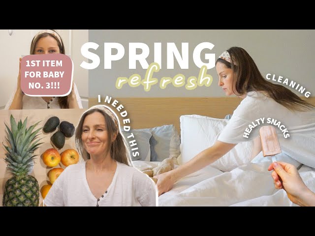 SPRING RESET | grocery haul, pregnancy updates, snacks & Bebcare Low-Emissions Video Baby Monitor
