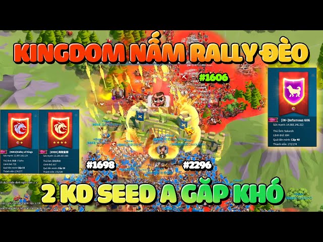 #1606 vs #1698 #2296 - Kingdom Nấm Xịn Vẫn Quá Khỏe 1 Cân 2 Luôn Rise of Kingdoms