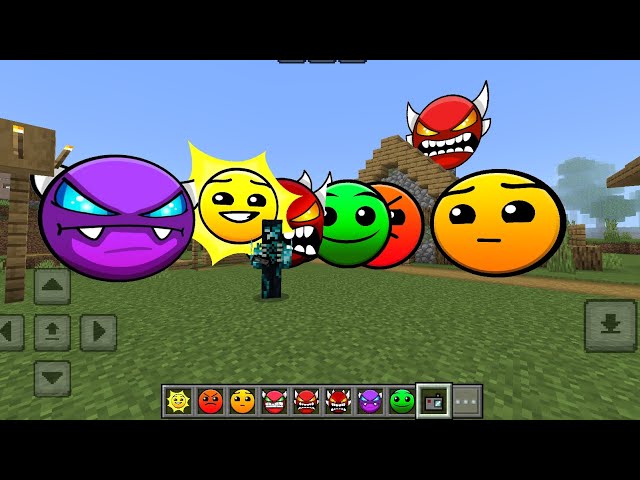 MCPE Geometry Dash Lobotomy Difficulty Faces Nextbots MOD