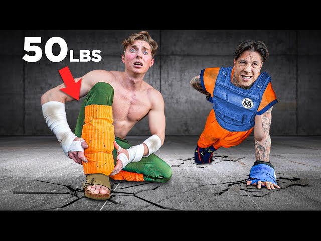 Surviving 24 Hours in Weighted Anime Clothes (Ft. Chris Heria)