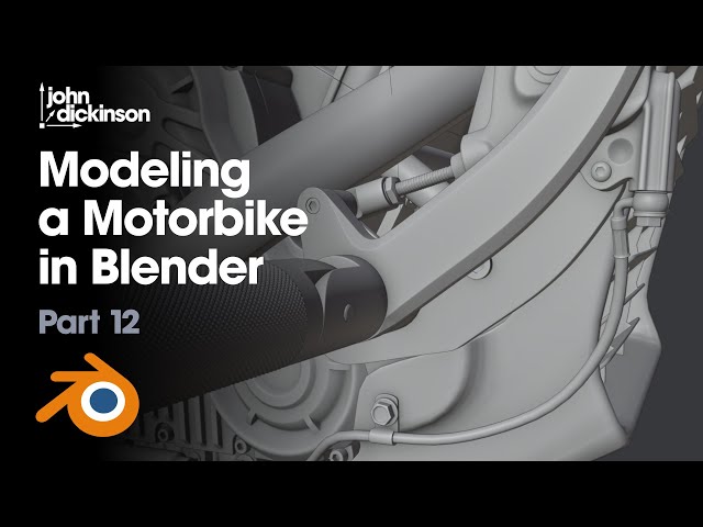 Modeling a Motorbike in Blender - Part 12