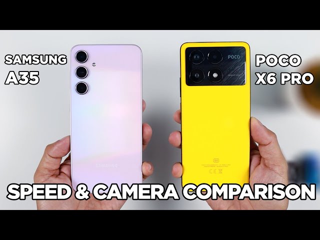 Samsung A35 vs POCO X6 Pro SPEED TEST & CAMERA Comparison | Zeibiz