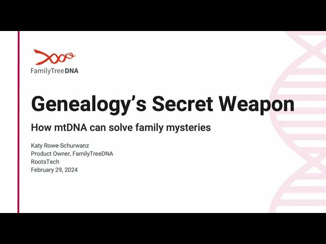 Genealogy's Secret Weapon: How mtDNA Can Solve Family Mysteries