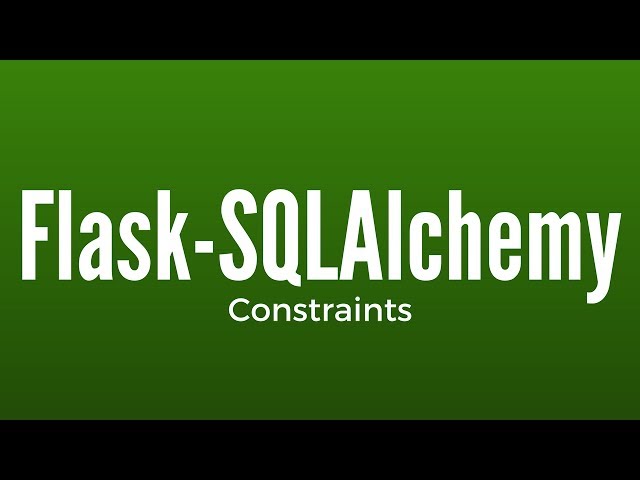 Using Constraints in Flask-SQLAlchemy