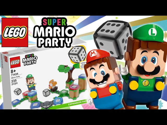 NEW Lego SUPER MARIO PARTY MULTIPLAYER Luigi and Mario | Custom Lego Mario Set