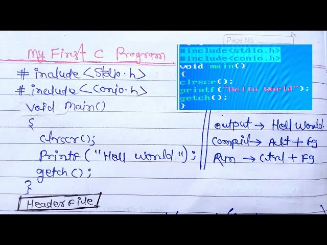 C program to print "Hello World" | First C Program | How to write first C program