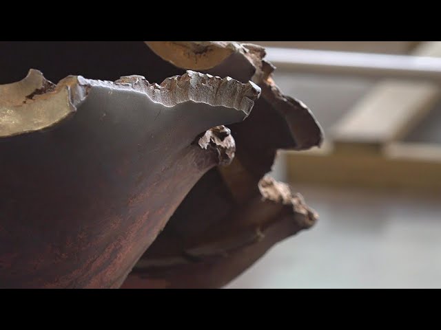 'It's very surreal': Steel girder from World Trade Center on display in Columbia
