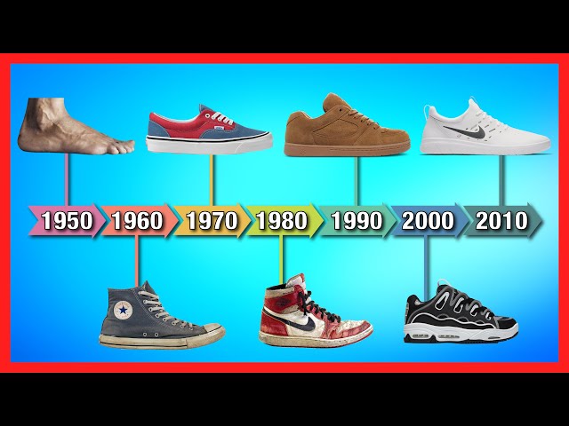 The History Of Skateboard Shoes - From barefoot, the first skate shoes, 90's bulk, to modern day...