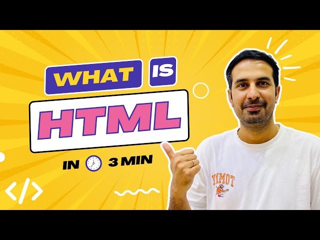 What is HTML? - A Beginners Explanation | html tutorial for beginners|
