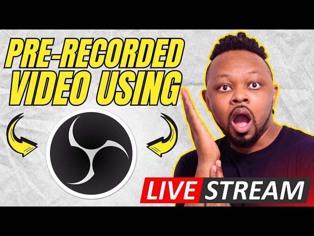 Live Stream a PRE-RECORDED VIDEO Using OBS To YouTube or Facebook