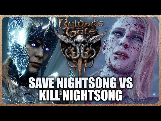 Baldur's Gate 3 - What happens if you Save Nightsong VS Kill Nightsong