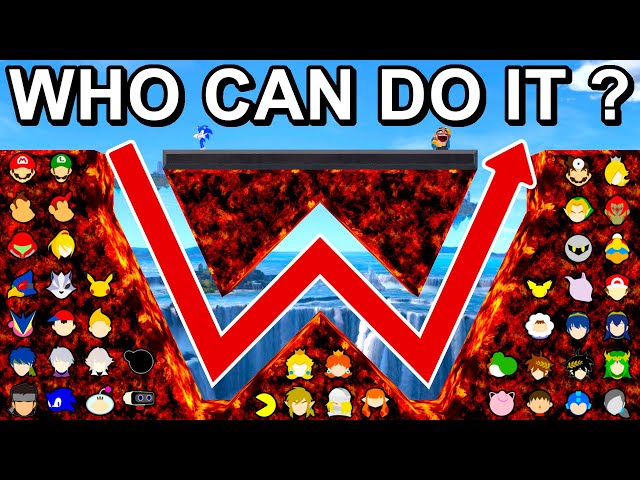Who Can Jump Through The Lava W Tunnel ? - Super Smash Bros. Ultimate