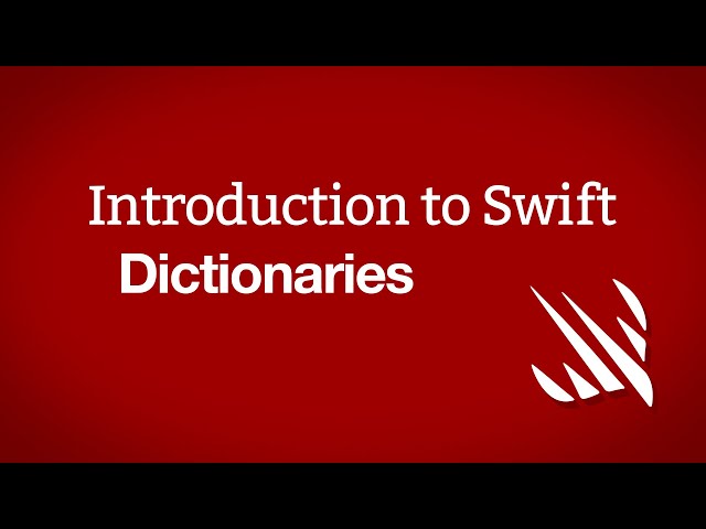 Introduction to Swift: Dictionaries