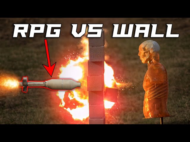 Can a Wall Protect You From a RPG?? - Ballistic High-Speed