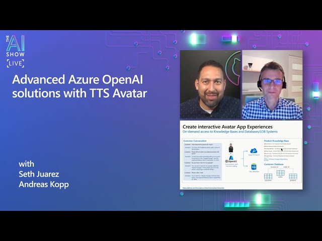 Advanced Azure OpenAI Solutions With TTS Avatar